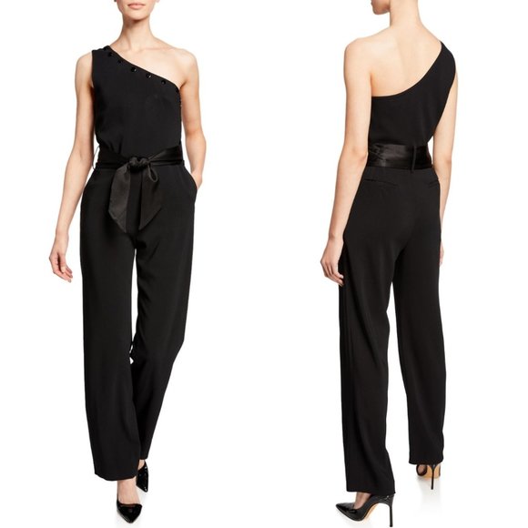 NWT Carolina Ritzler Lauren One Shoulder Jumpsuit Size 42 - Picture 1 of 5